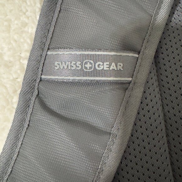 Swissgear Laptop Backpack Charcoal Gray With Padded Straps & Side Pockets school - Picture 4 of 16